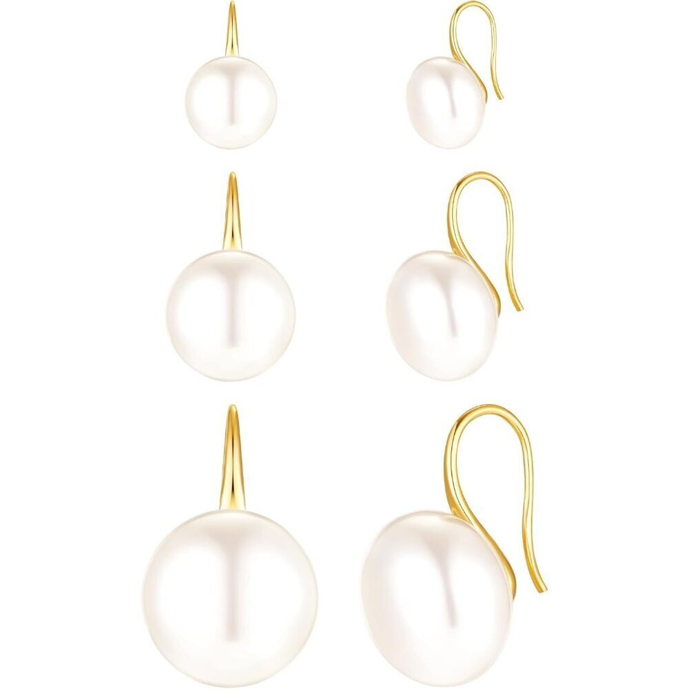 Women's Oval Pearl 3pcs Minimalist Pearl Drop Classic Elegant Dangle Earrings